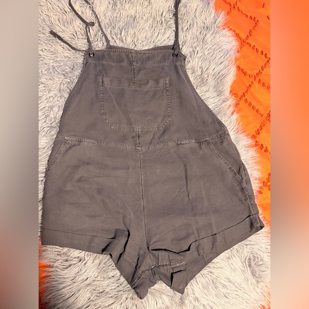 Billabong Black Sleeveless Overall Shorts